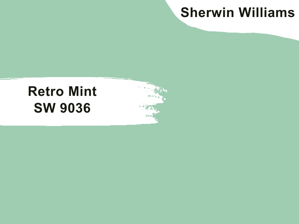 8. Sherwin Williams Retro Mint 9036