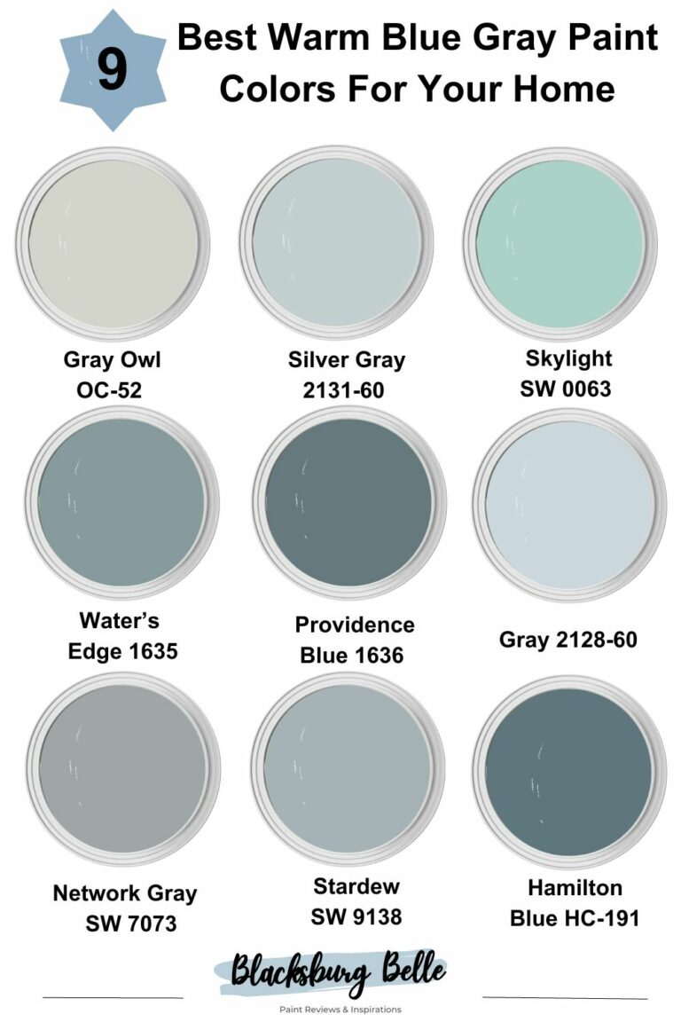9 Best Warm Blue Gray Paint Colors For Your Home