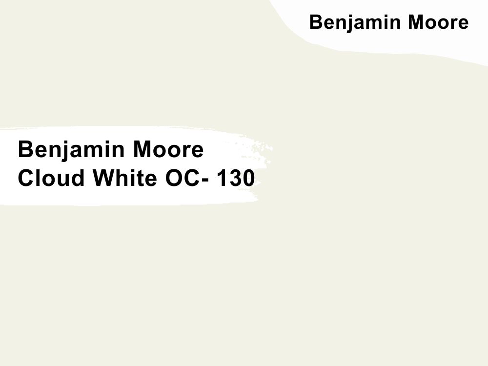 9. Benjamin Moore Cloud White OC- 130
