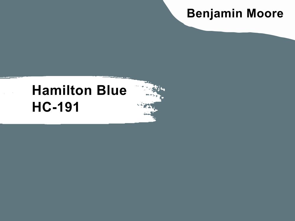 9. Benjamin Moore Hamilton Blue HC-191