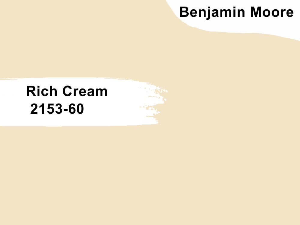 9. Benjamin Moore Rich Cream 2153-60