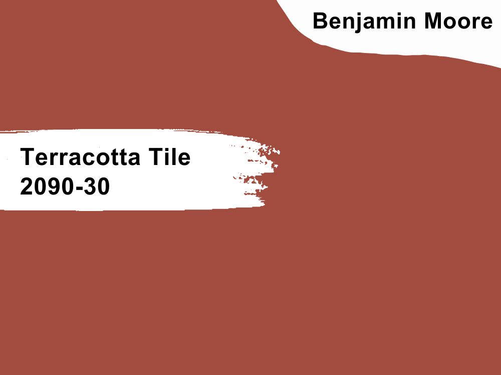 9. Benjamin Moore Terracotta Tile 2090-30