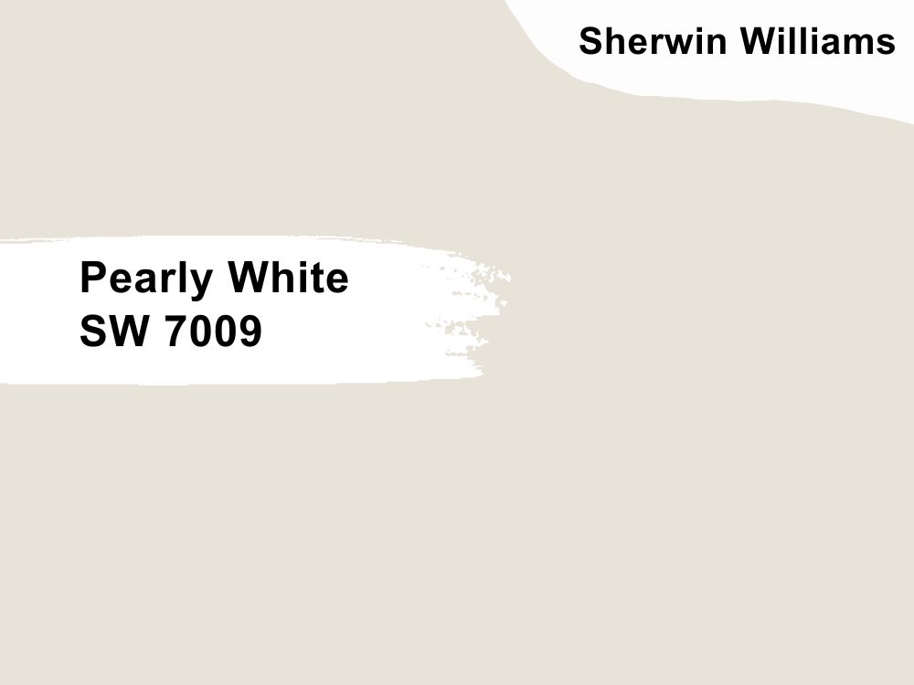 9. Sherwin Williams Pearly White SW 7009