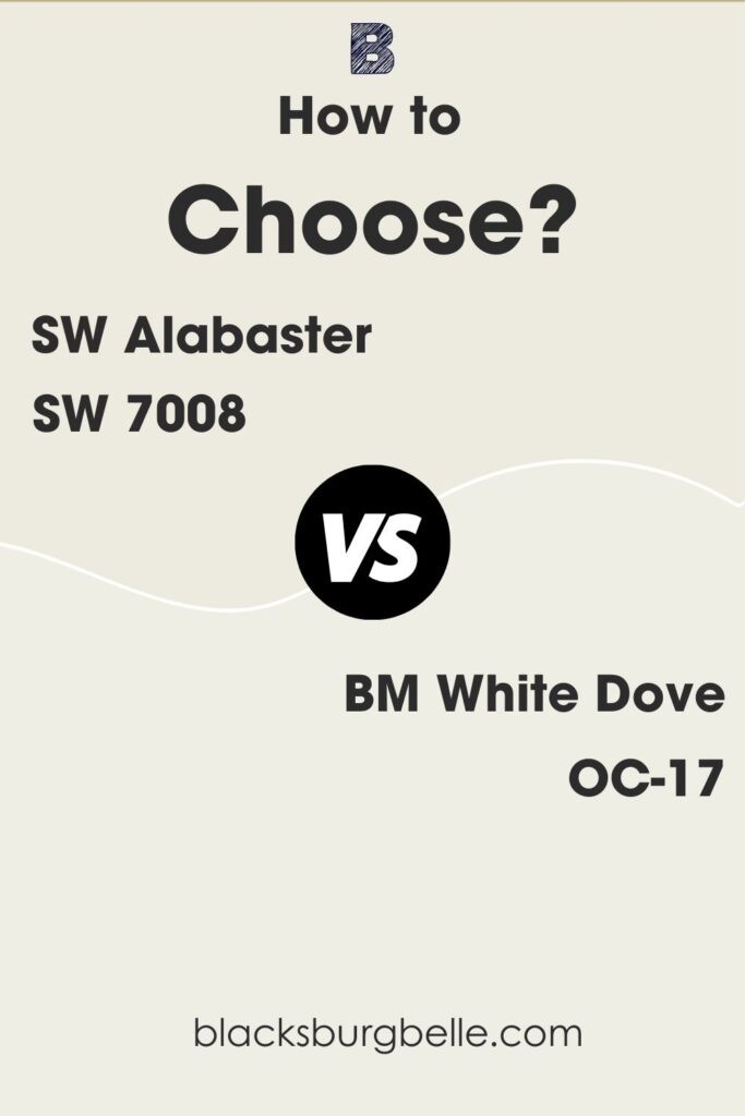 Alabaster Vs White Dove