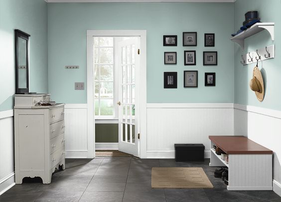 (Behr Fresh Tone is always ready to go as an accent wall)