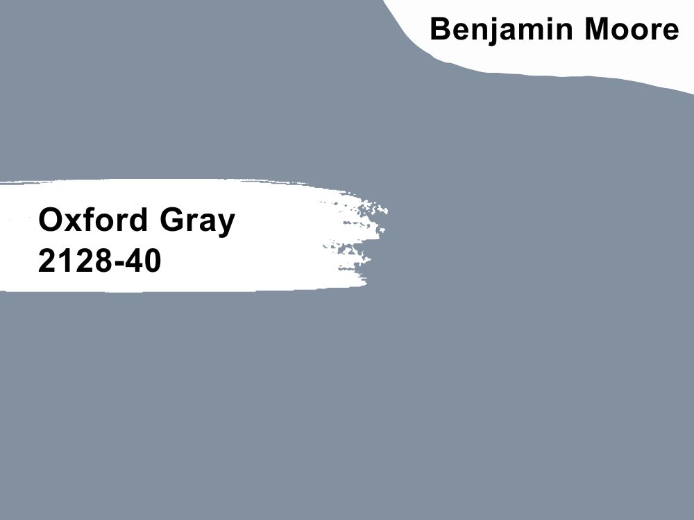 Benjamin Moore Oxford Gray 2128-40