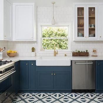 (Farrow & Ball Hague Blue is all the drama queen you need in your kitchen)