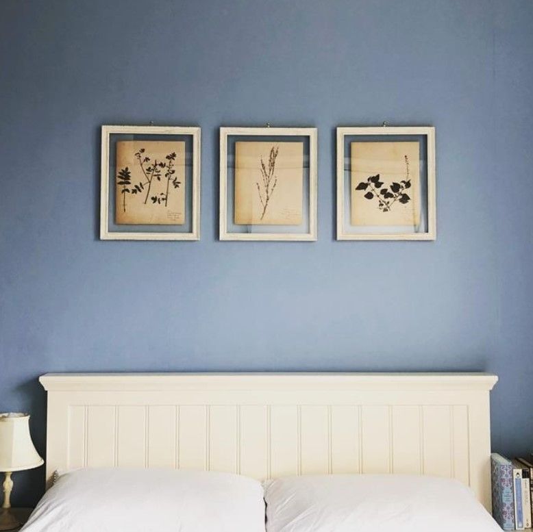 Farrow & Ball Lulworth Blue on bedroom walls. (2)