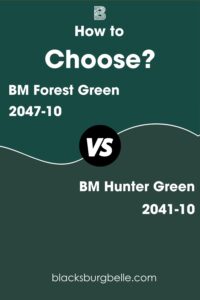 Forest Green Vs Hunter Green