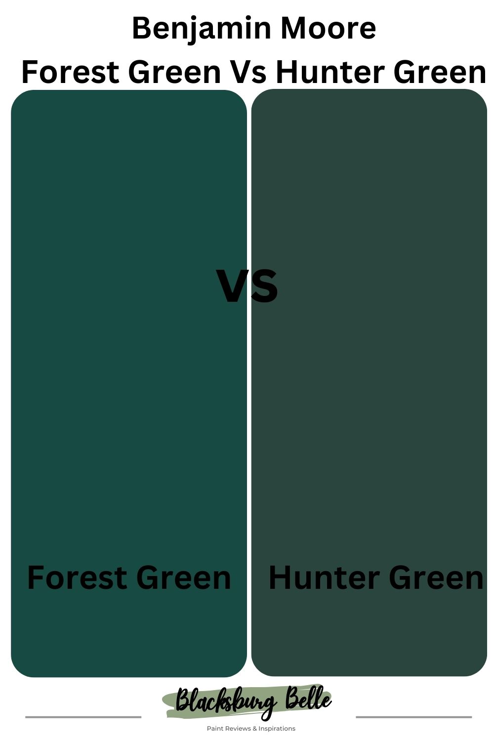 Forest Green Vs Hunter Green