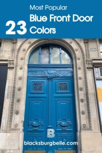 Most Popular Blue Front Door Colors