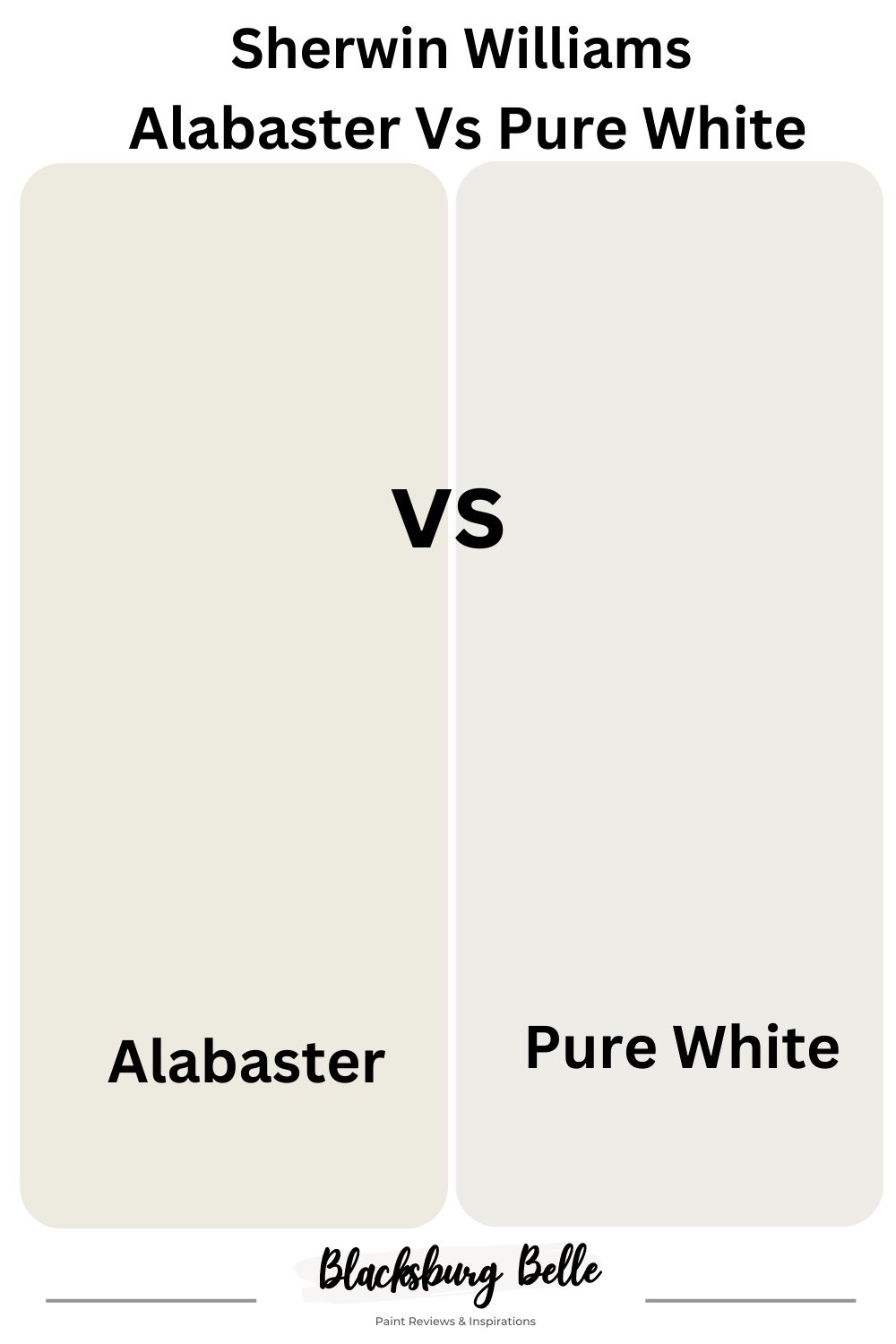 Sherwin Williams Alabaster Vs Pure White