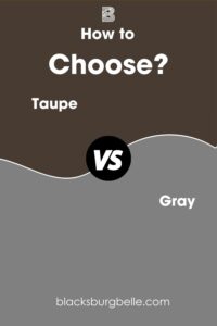Taupe Vs Gray