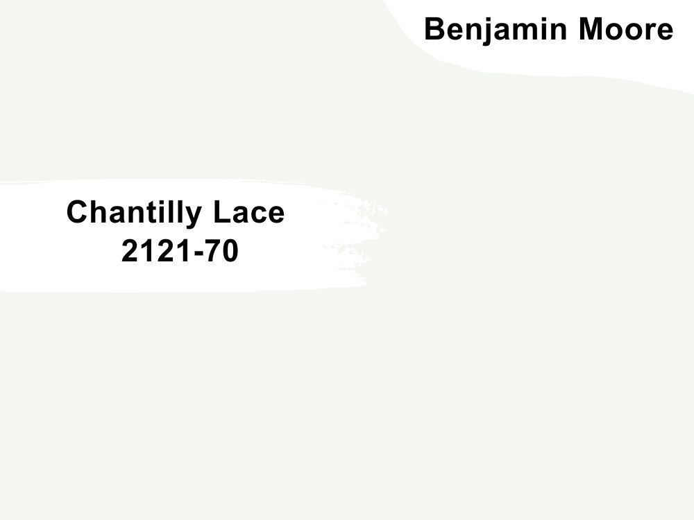 1. Benjamin Moore Chantilly Lace 2121-70