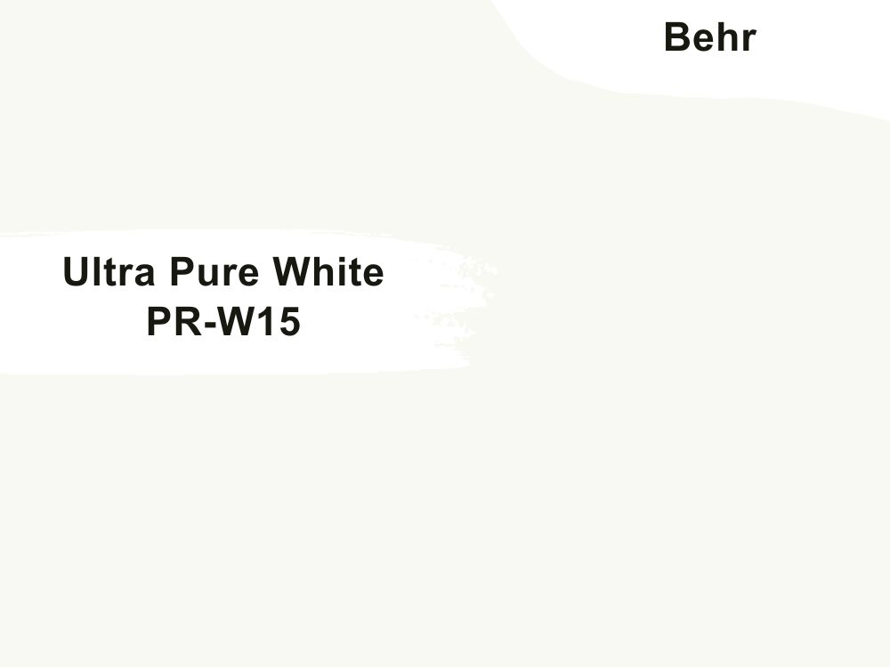 11. Behr Ultra Pure White PR-W15