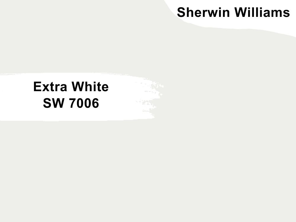 11.Sherwin Williams Extra White SW 7006