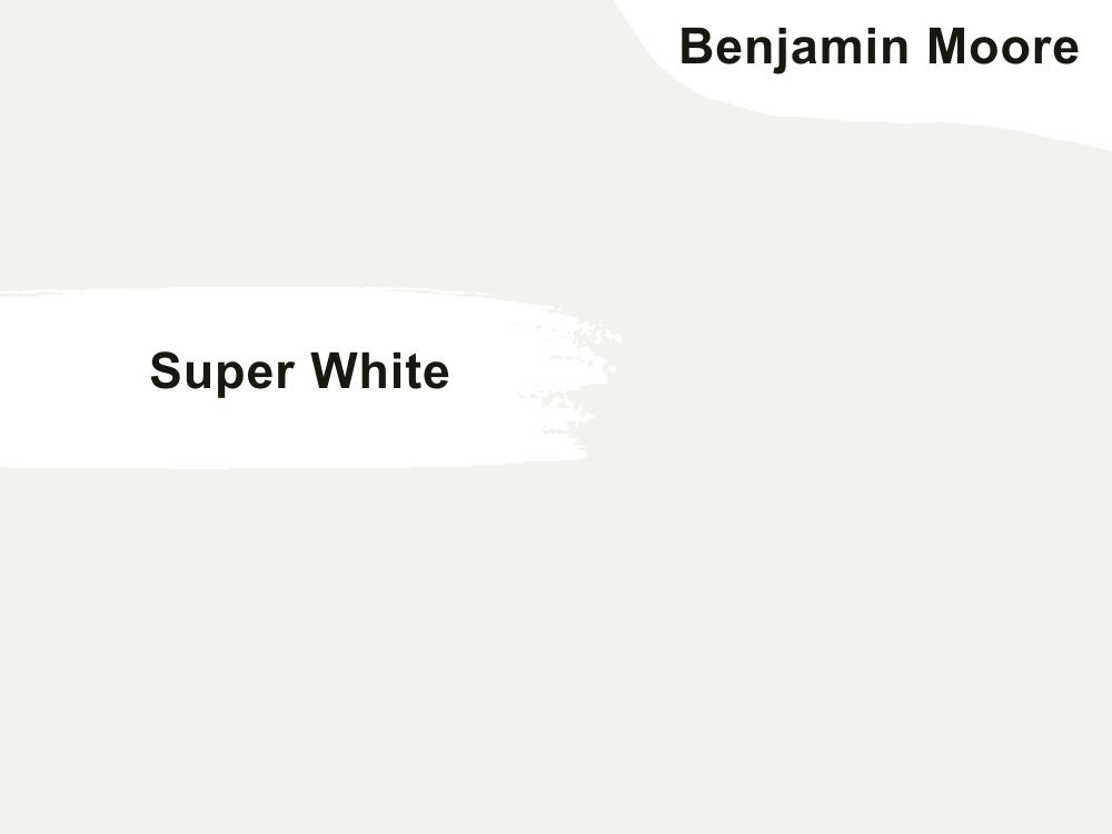 13.Benjamin Moore Super White