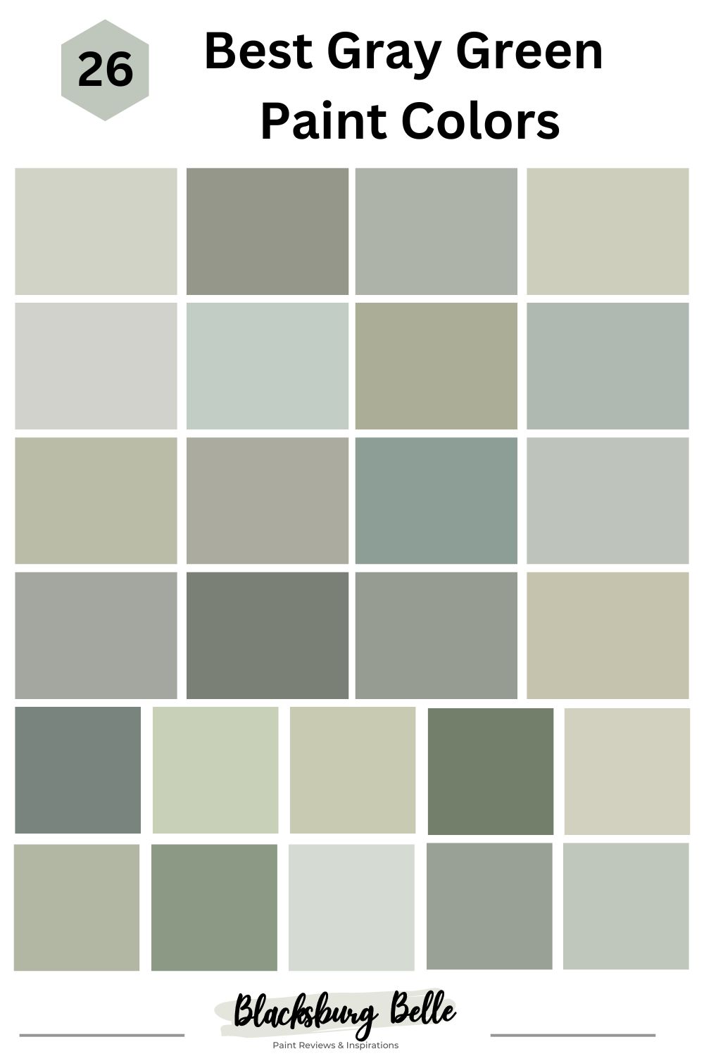 26 Best Gray Green Paint Colors in 2023