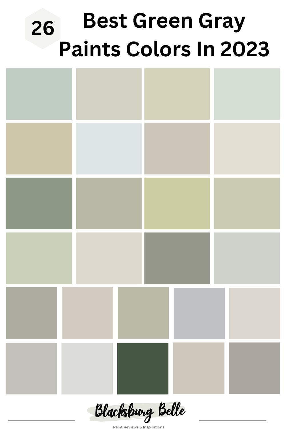 26 Best Green Gray Paints Colors In 2023