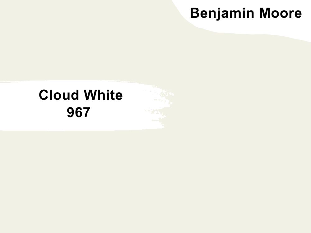 3. Benjamin Moore Cloud White 967