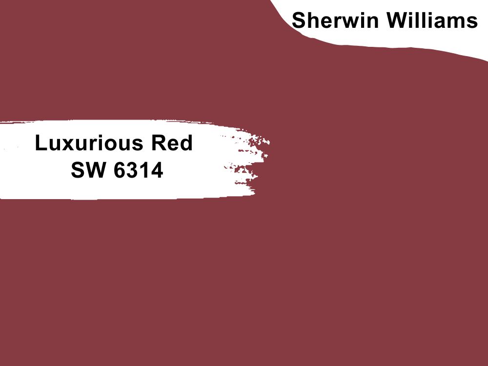 4. Sherwin Williams Luxurious Red SW 6314