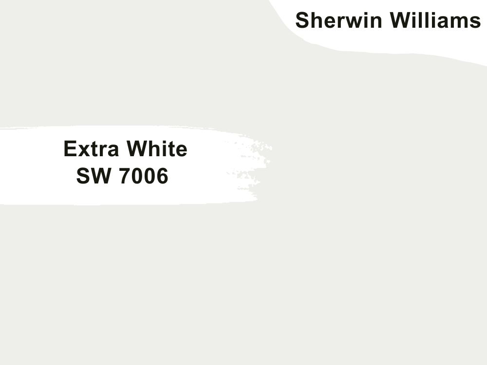 6. Sherwin Williams Extra White SW 7006