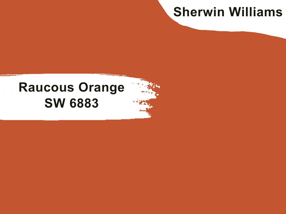 8. Raucous Orange SW 6883