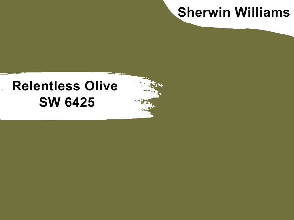 9. Relentless Olive  SW 6425 