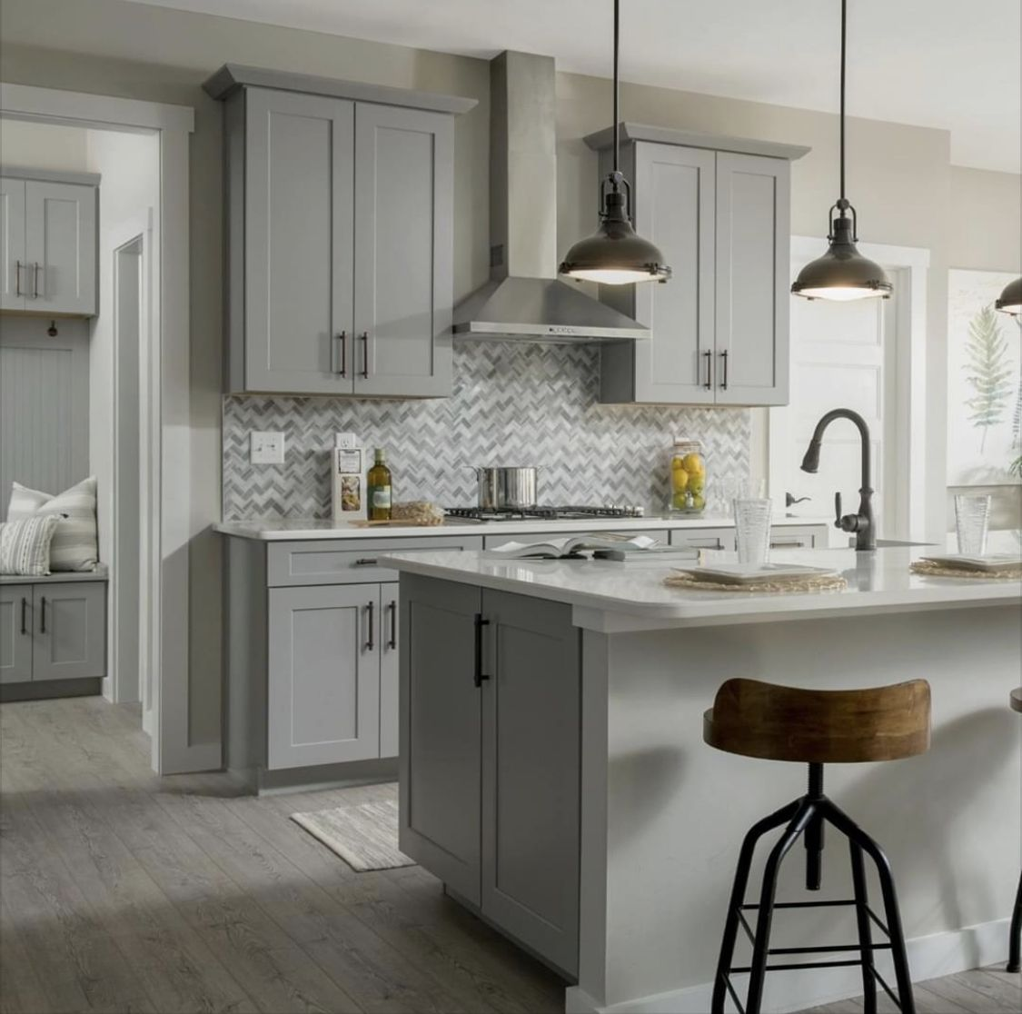 Agreeable Gray On Cabinets