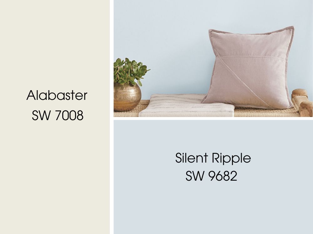 Alabaster Complementary Colors Silent Ripple SW 9682