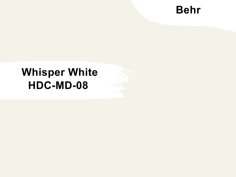 Behr Whisper White HDC-MD-08