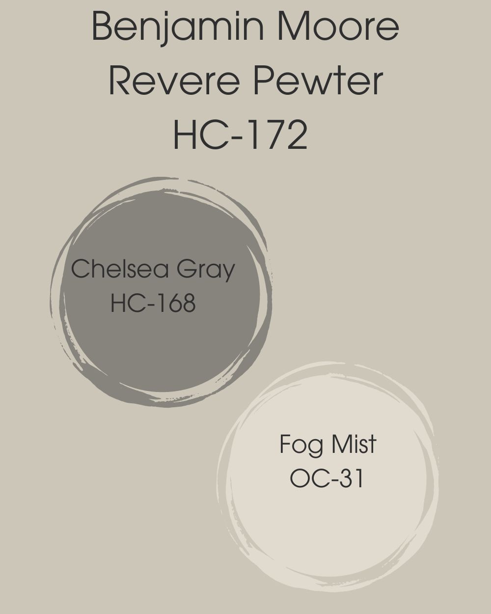 Color Palette For BM Revere Pewter