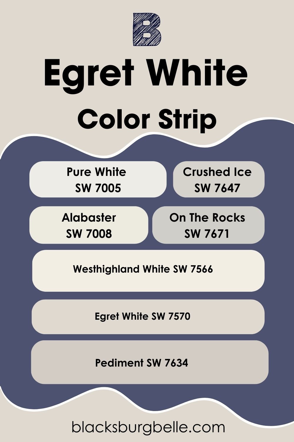 Egret White Color Strip