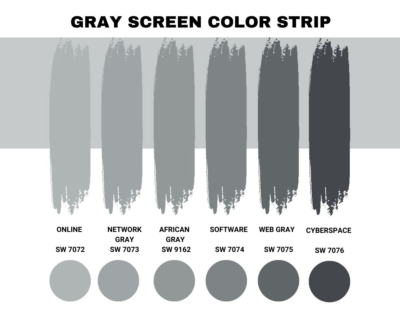 Gray Screen Color Strip