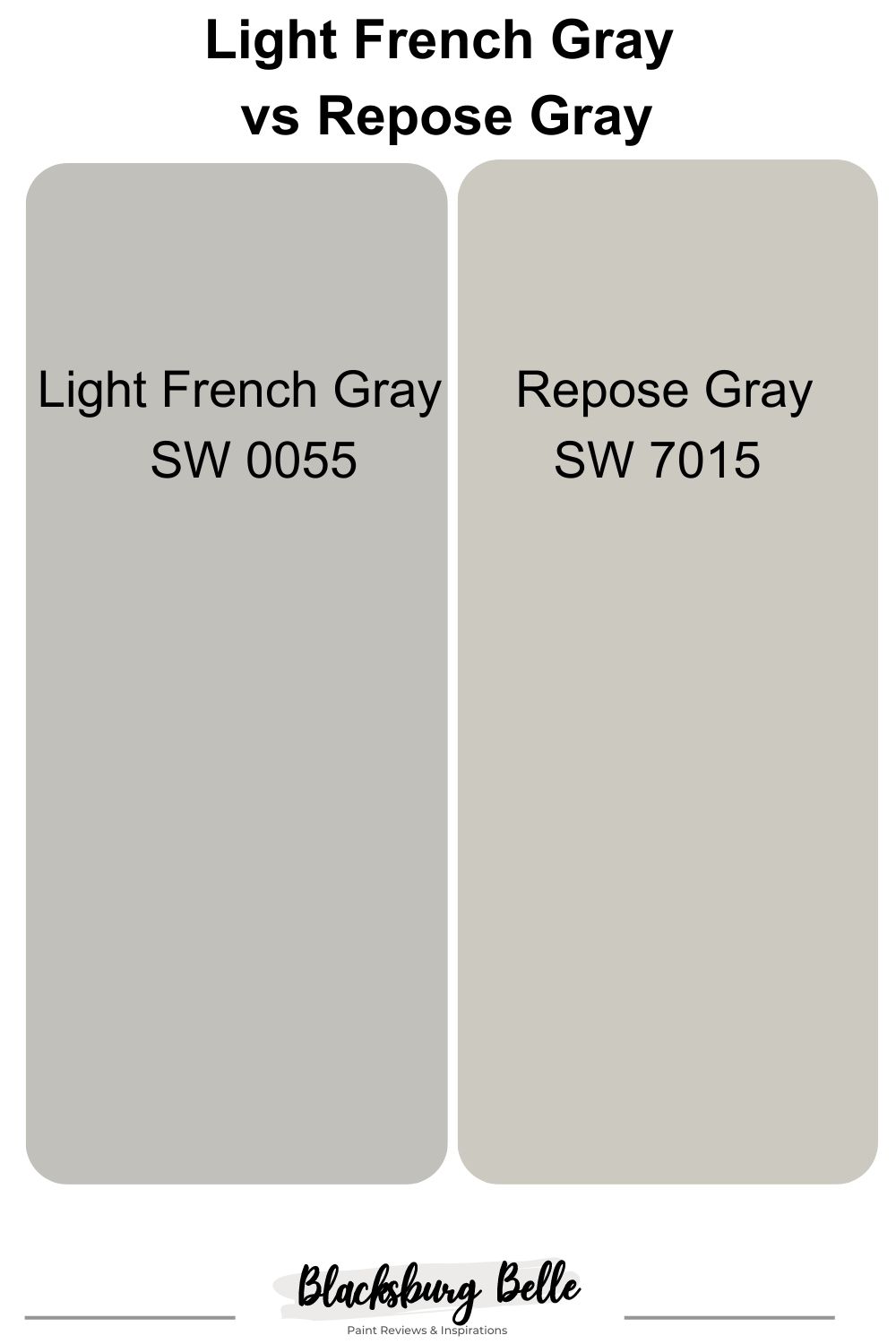 Light French Gray vs Repose Gray