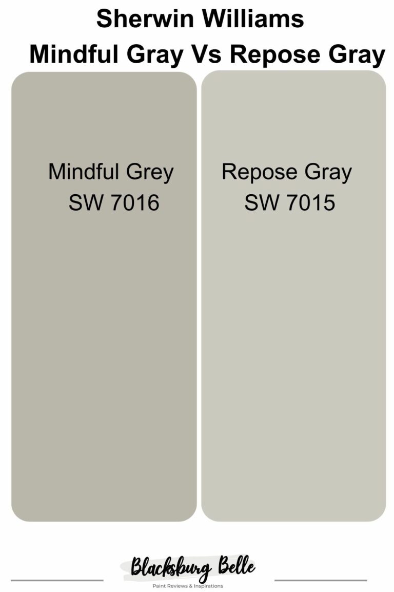 Mindful Gray SW 7016 Vs Repose Gray SW 7015