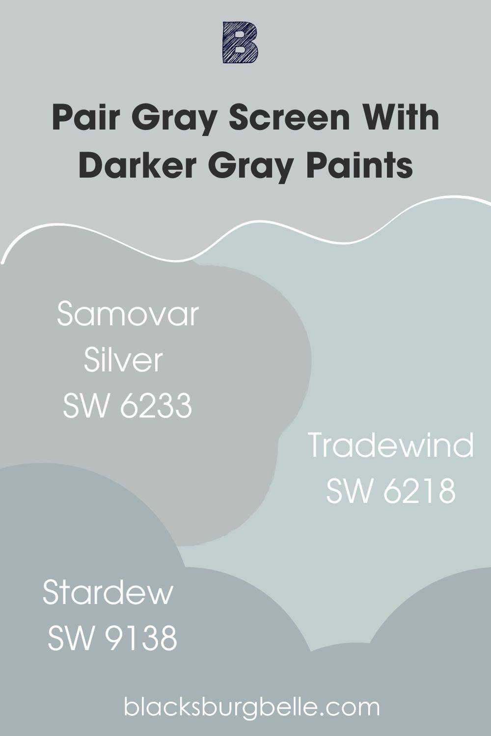 Pair Gray Screen With Darker Gray Paints