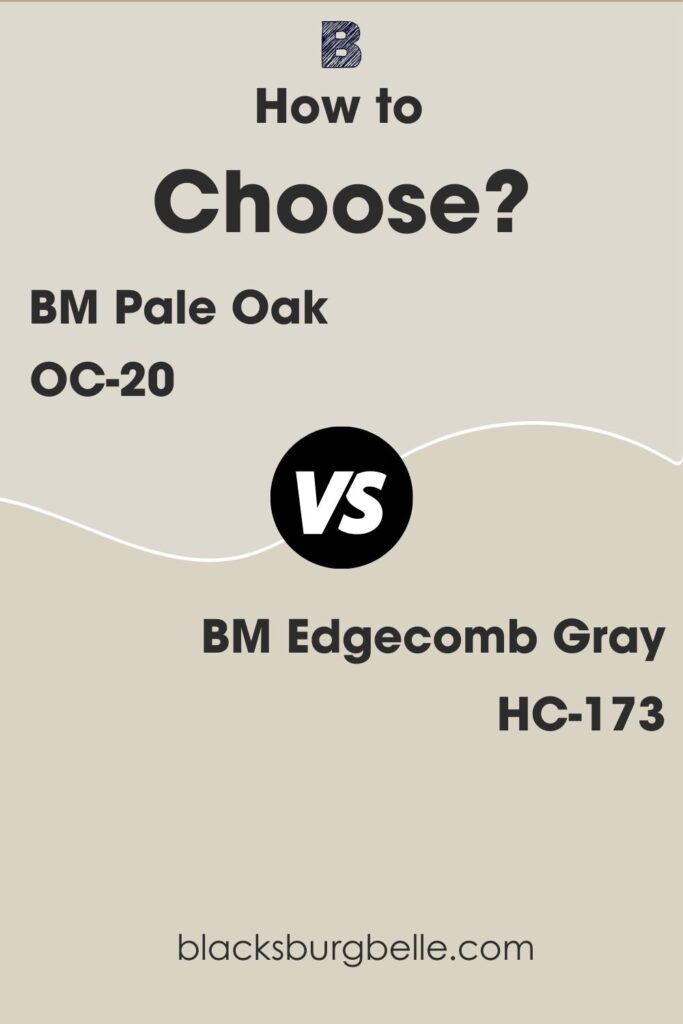 Pale Oak Vs Edgecomb Gray