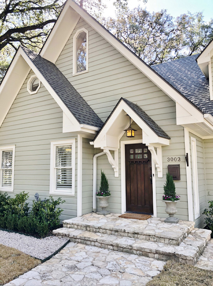 Revere Pewter On Exterior Wall