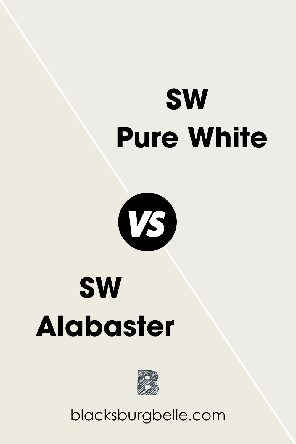 SW Alabaster vs SW Pure White