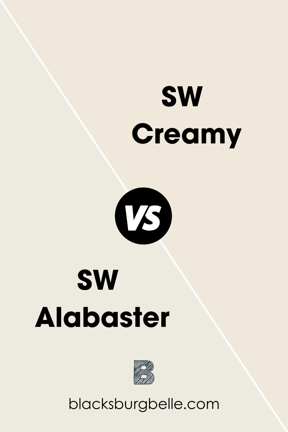 SW Creamy vs SW Alabaster