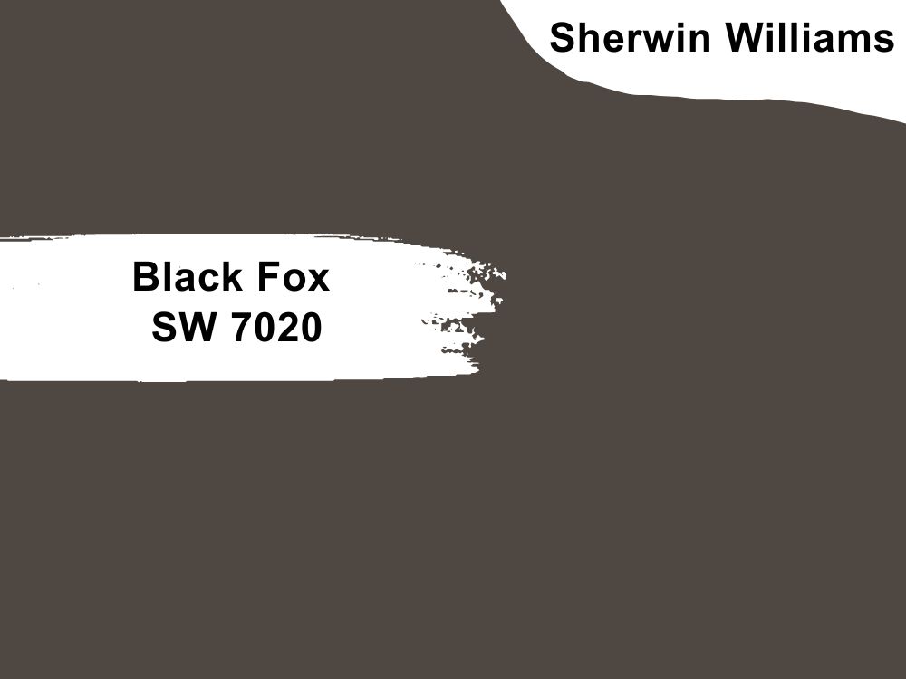 Sherwin Williams Black Fox SW 7020