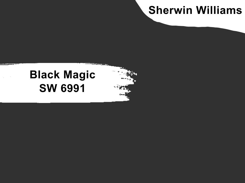 Sherwin Williams Black Magic SW 6991