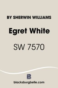 Sherwin Williams Egret White SW 7570