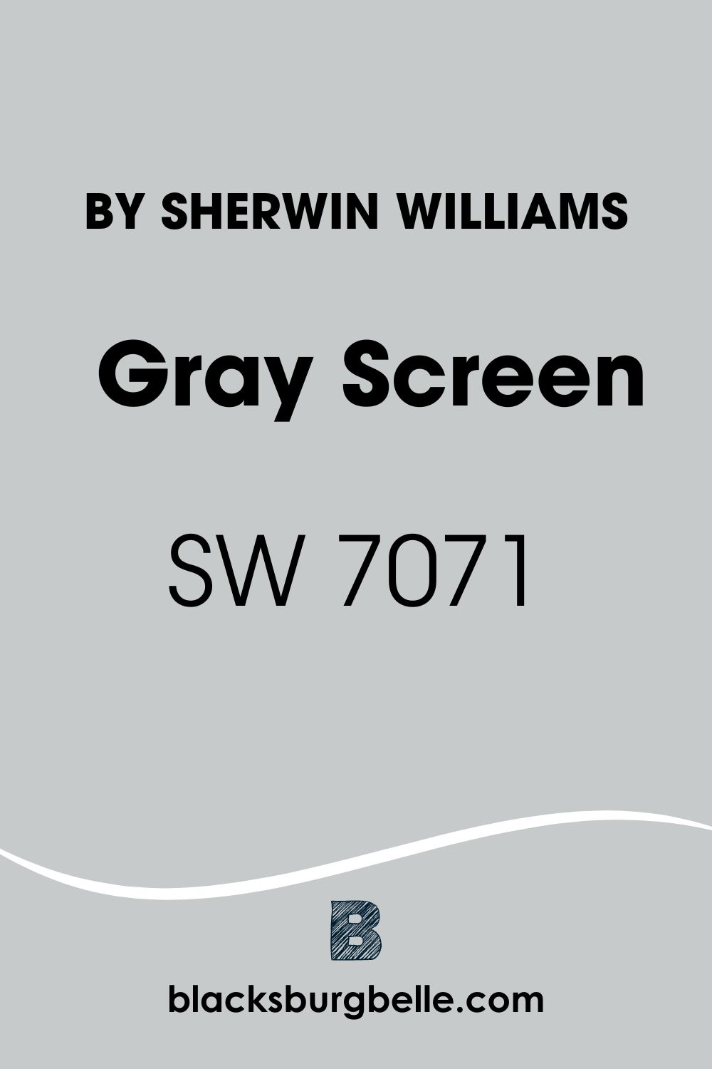 Sherwin-Williams Gray Screen SW 7071 