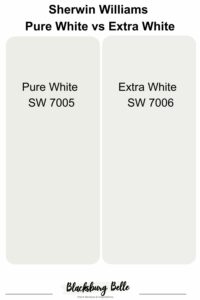 Sherwin Williams Pure White vs Extra White