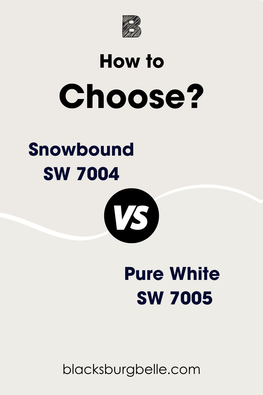 Sherwin Williams Snowbound vs Pure White