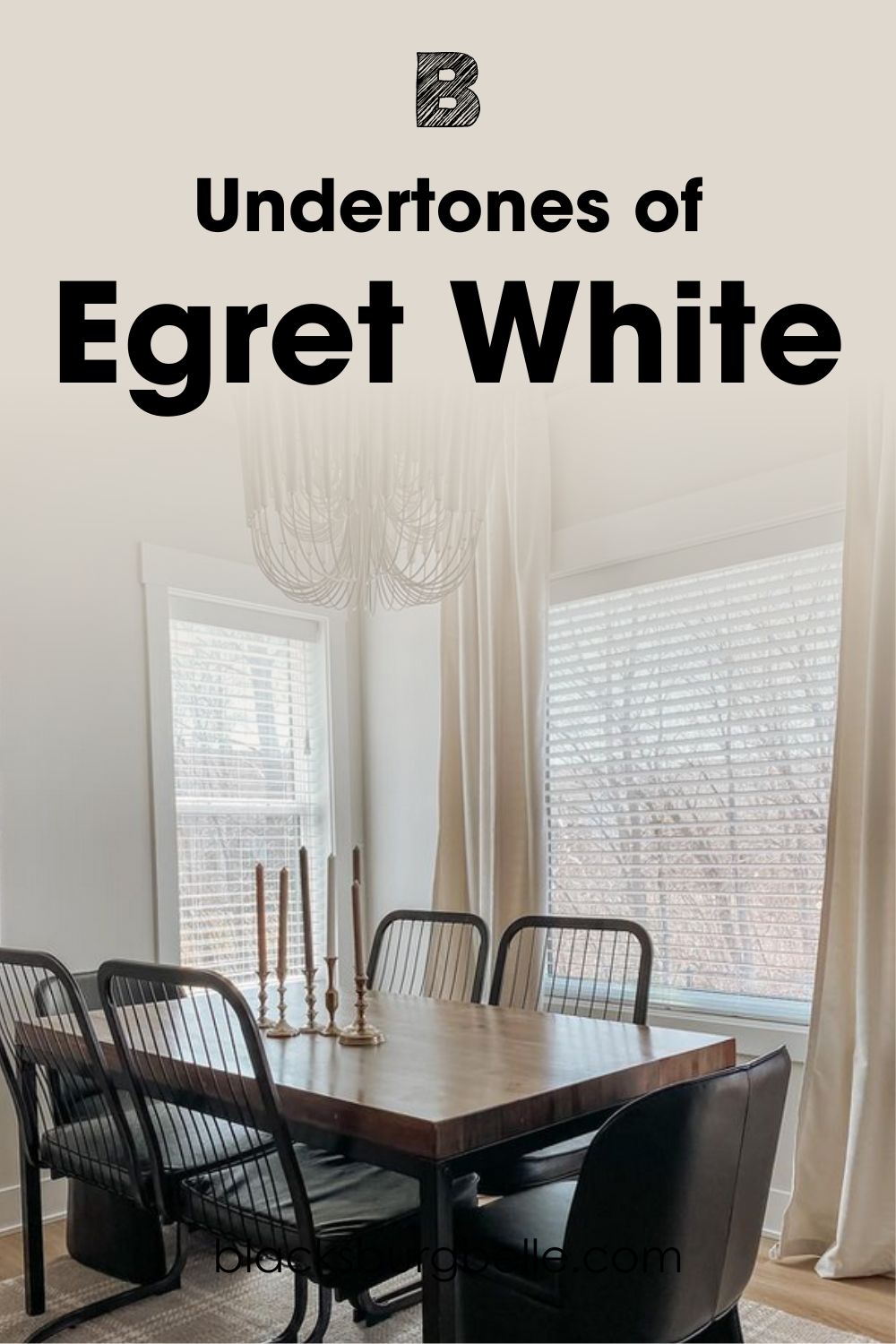 Undertones of Sherwin Williams Egret White