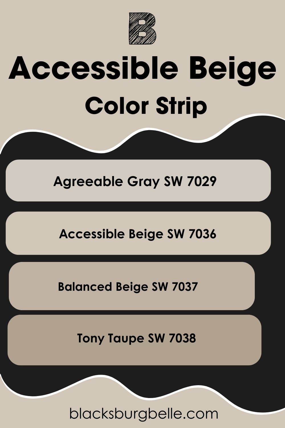 Accessible Beige Color Strip 