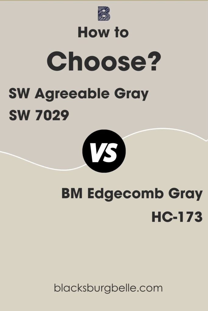 Agreeable Gray Vs Edgecomb Gray